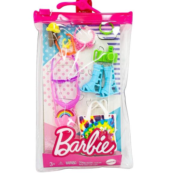 Mattel Barbie Fashion Packs Rainbow Stripes Summer Dress And Accessories - Picture 3 of 4
